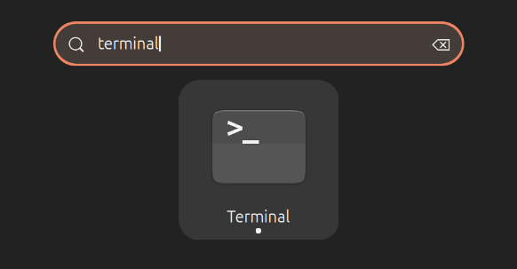 Terminal launcher in Ubuntu 24.04