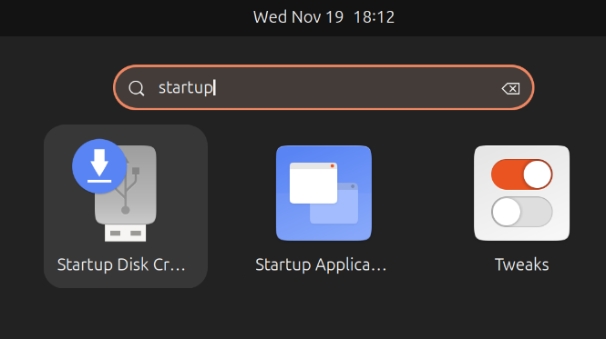 Launch Startup Disk Creator